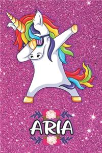 Aria - Dabbing Unicorn Notebook