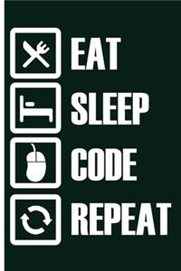 Eat Sleep Code Repeat Programmer's Notes