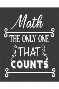 Math the only one that counts