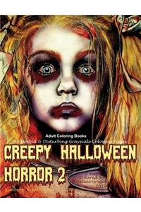 Adult Coloring Books Creepy Halloween Horror 2