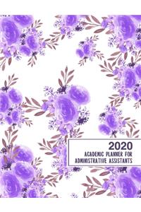2020 Academic Planner for Administrative Assistants