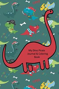 My Dino Pirate Journal & Coloring Book