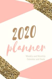 2020 Planner Weekly and Monthly Calendar and Goals