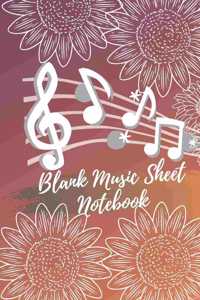 Blank Music Sheet Notebook