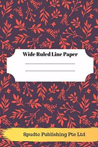 Fall and Thanksgiving Theme Wide Ruled Line Paper