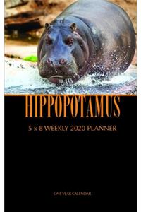 Hippopotamus 5 x 8 Weekly 2020 Planner