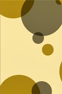 Mid-Century Modern Circles Blank Pages Notebook