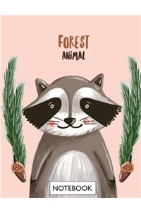 Forest animal notebook