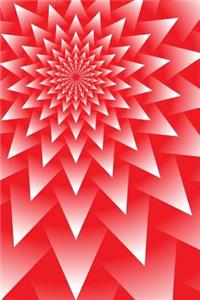 Red and White Fractal Star Journal