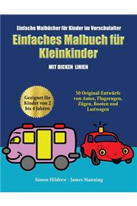 Einfache Malbücher für Kinder im Vorschulalter