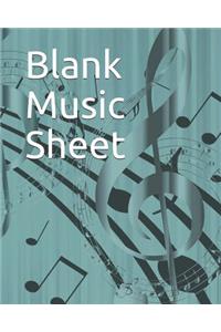 Blank Music Sheet