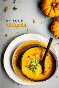 My Soup Recipes Journal Yellow Pumpkin