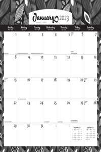 Ebony & Ivory 2023 Square Office 12x12 Stkr