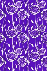 Bullet Journal Notebook Scribbly Flowers Pattern 6