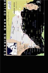 Modern Day Color Map of UAE United Arab Emirates Journal