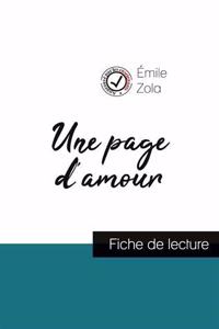 page d'amour de Émile Zola (fiche de lecture et analyse complète de l'oeuvre)