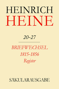 Briefwechsel 1815-1856: Register