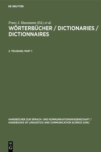 Wörterbücher / Dictionaries / Dictionnaires. 2. Teilband