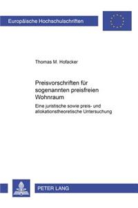 Preisvorschriften Fuer Sogenannten Preisfreien Wohnraum