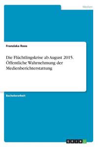 Flüchtlingskrise ab August 2015. Öffentliche Wahrnehmung der Medienberichterstattung