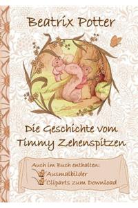 Die Geschichte von Timmy Zehenspitzen (inklusive Ausmalbilder und Cliparts zum Download)