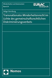 Transnationales Minderheitenrecht Im Lichte Des Gemeinschaftsrechtlichen Diskriminierungsverbots