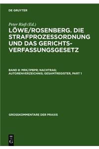 Mrk/Ipbpr; Nachtrag; Autorenverzeichnis; Gesamtregister