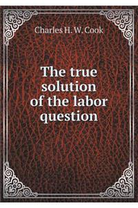 The True Solution of the Labor Question