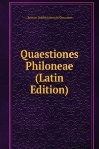 Quaestiones Philoneae (Latin Edition)