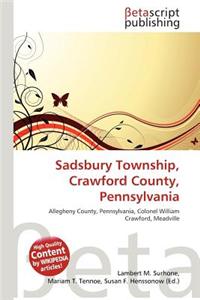 Sadsbury Township, Crawford County, Pennsylvania