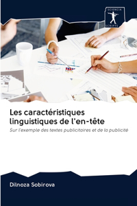 Les caractéristiques linguistiques de l'en-tête