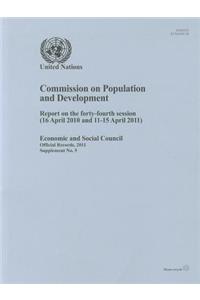 Report of the Commission on Population and Development