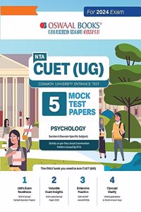 Oswaal NTA CUET (UG) 5 Mock Test Papers Psychology For 2024 Exam