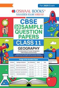 Oswaal CBSE Sample Question Papers Class 11 Geography (For 2025 Exam)