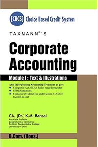 Corporate Accounting (Set of 2 Modules)(B.Com. Hons. -CBCS) (2017 Edition)