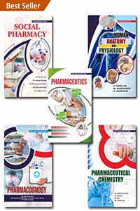 2022 Latest Pharmacy Books Set of 5: (Social Pharmacy, Human Anatomy And Physiology, Pharmaceutical Chemistry, Pharmaceutics, Pharmacognosy) Pharmacy Whole Syllabus Covered, As Per PCI Regulations
