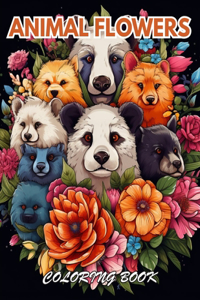 Animal Flowers Coloring Book
