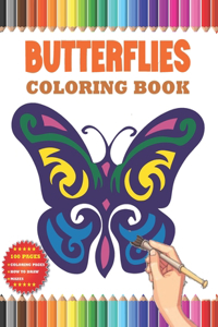 Butterflies coloring book