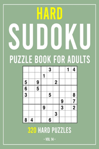 Hard Sudoku Puzzle Book for Adults