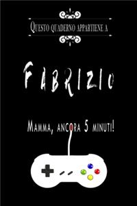 Questo quaderno appartiene a Fabrizio