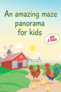 An amazing maze panorama for kids