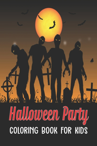 Halloween Party Coloring Book for Kids