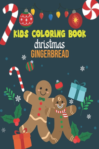 Kids Coloring Book Christmas Gingerbread