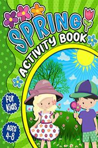 Spring Activity Book for Kids Ages 4-8