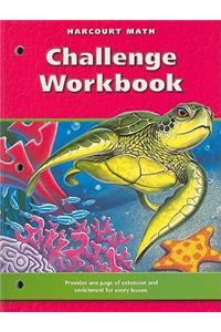Harcourt Math: Challenge Workbook, Grade 4: Pupil Edition