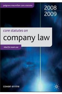 Core Statutes on Company Law (Palgrave Core Statutes)