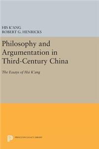 Philosophy and Argumentation in Third-Century China