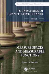 Foundations of Quantitative Finance, Book I: Measure Spaces and Measurable Functions