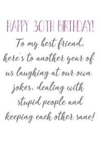 Happy 30th Birthday To My Best Friend