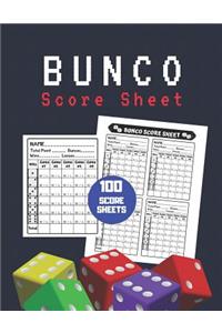 Bunco Score Sheet
